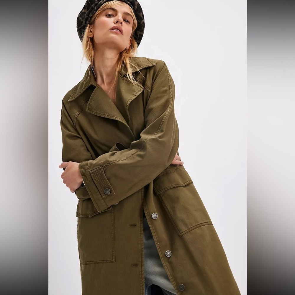 Free People We The Free Perry Olive Green Jacket